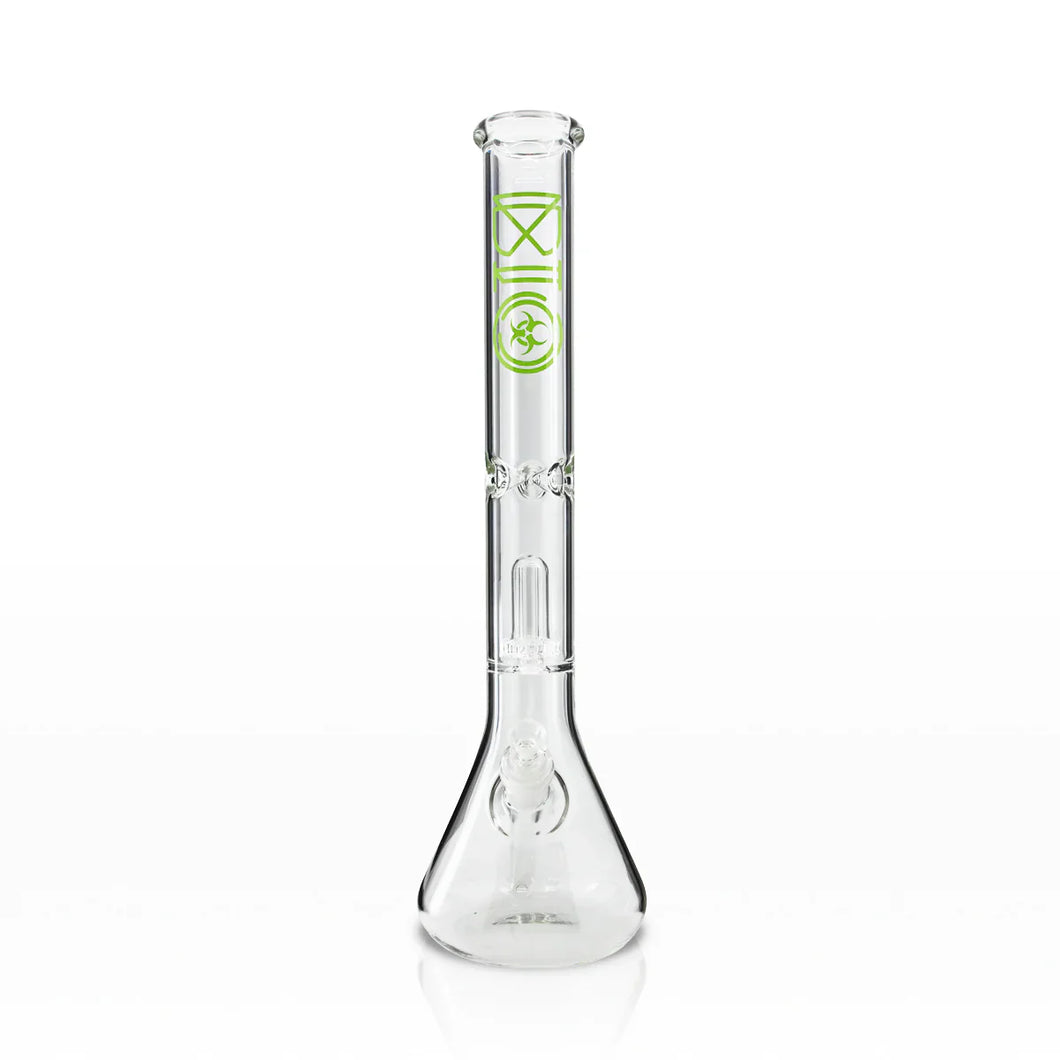 18 BIO SHOWER PERC BEAKER - GREEN LOGO