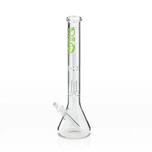 Load image into Gallery viewer, 18 BIO SHOWER PERC BEAKER - GREEN LOGO
