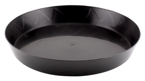 Gro Pro Heavy Duty Black Saucer w/ Tall Sides - 25 in
