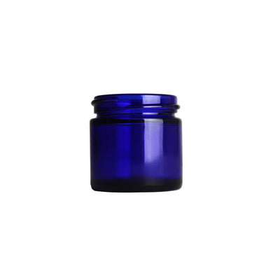 Pinnacle 1oz Straight Sided Jars - Blue Glass Containers