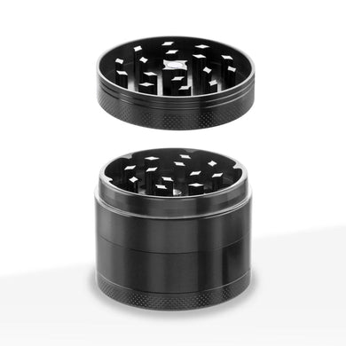 4PC ALUMINUM GRINDER 50MM 2 - BLACK