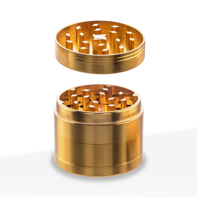 4PC ALUMINUM GRINDER 50MM 2 - GOLD