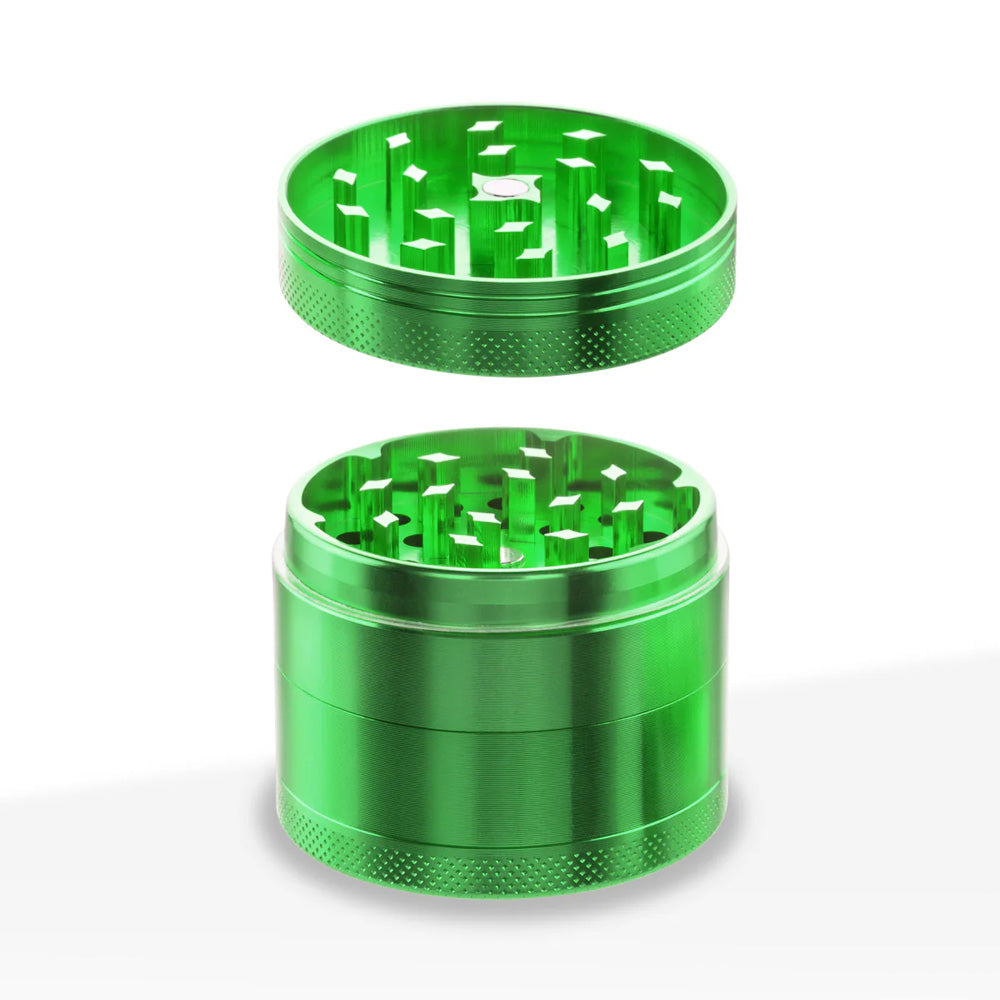 4PC ALUMINUM GRINDER 50MM 2 - GREEN