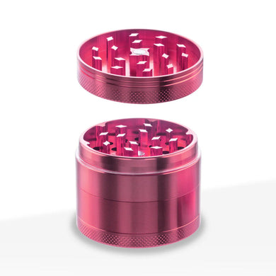 4PC ALUMINUM GRINDER 50MM 2 - PINK