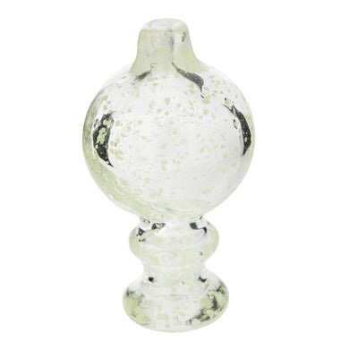 Carb Cap | Glow in the Dark Flecked Glass Bubble Carb Cab | Clear
