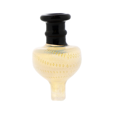 Carb Cap | Two Tone Black & Pink Glass Pointed Dome