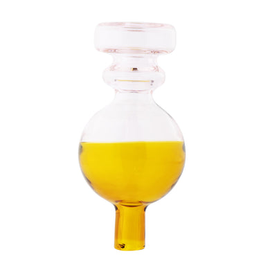 Carb Cap | Two Tone Glass Directional Bubble Carb Cap | Amber & Pink