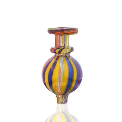 Carb Cap | Multi-Color Stripe Bubble Carb Cap | Assorted Colors