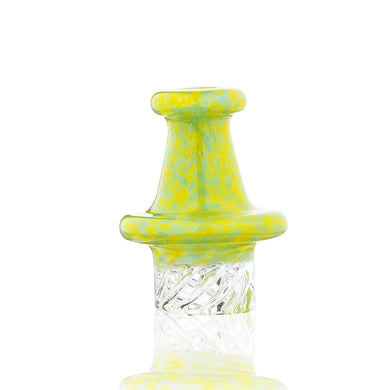 Carb Cap | Multi-Directional Speckled Glass Carb Cap | Green
