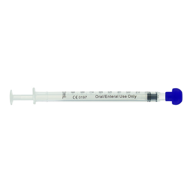 Concentrate Syringe | Oral Concentrate Syringes | 1ml - 0.1ml Increments - 100 Count