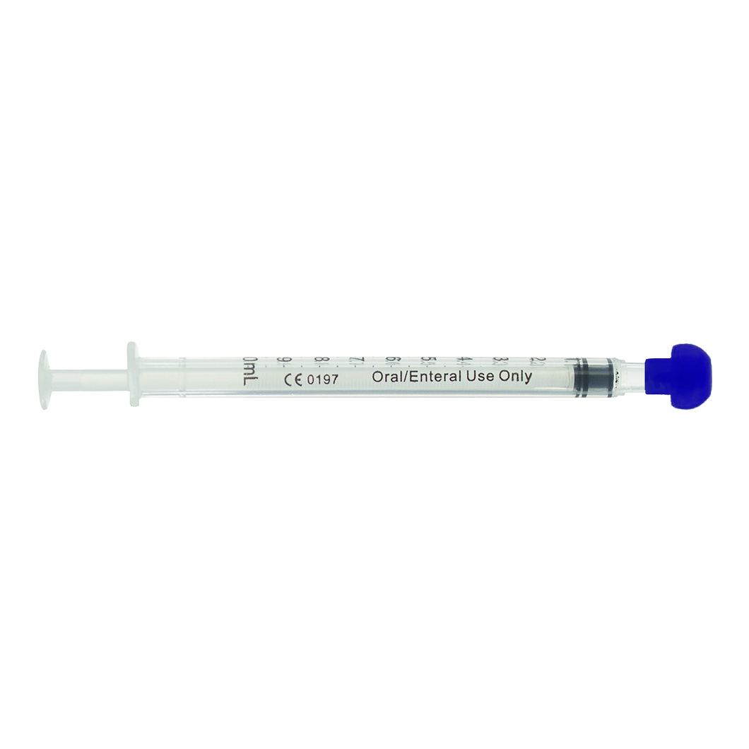 Concentrate Syringe | Oral Concentrate Syringes | 1ml - 0.1ml Increments - 100 Count