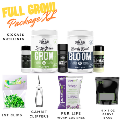 Full Grow Package with Nutrients, Curing Bags, Clips & More