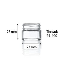 Load image into Gallery viewer, 5ML HEATEX CLEAR GLASS VIAL 24 THREAD with White PP Cap - KIT
