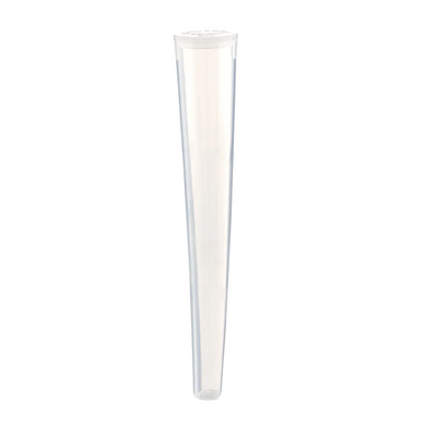 Child Resistant | Pop Top Conical Pre-Roll Tubes | 109mm - Clear - 1000 Count