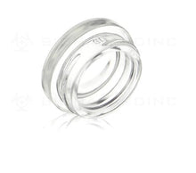 Load image into Gallery viewer, 7ML CC GLASS THICK BOTTOM 38MM WITH WHITE CAPS KIT - 96 CT

