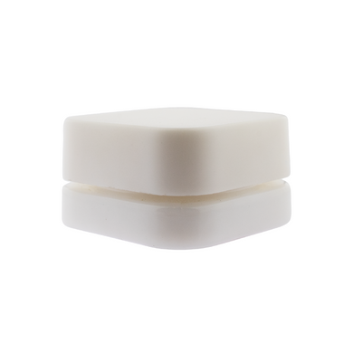 Child Resistant | Square Glass Concentrate Jars w/ White Caps | 9ml - White - 250 Count