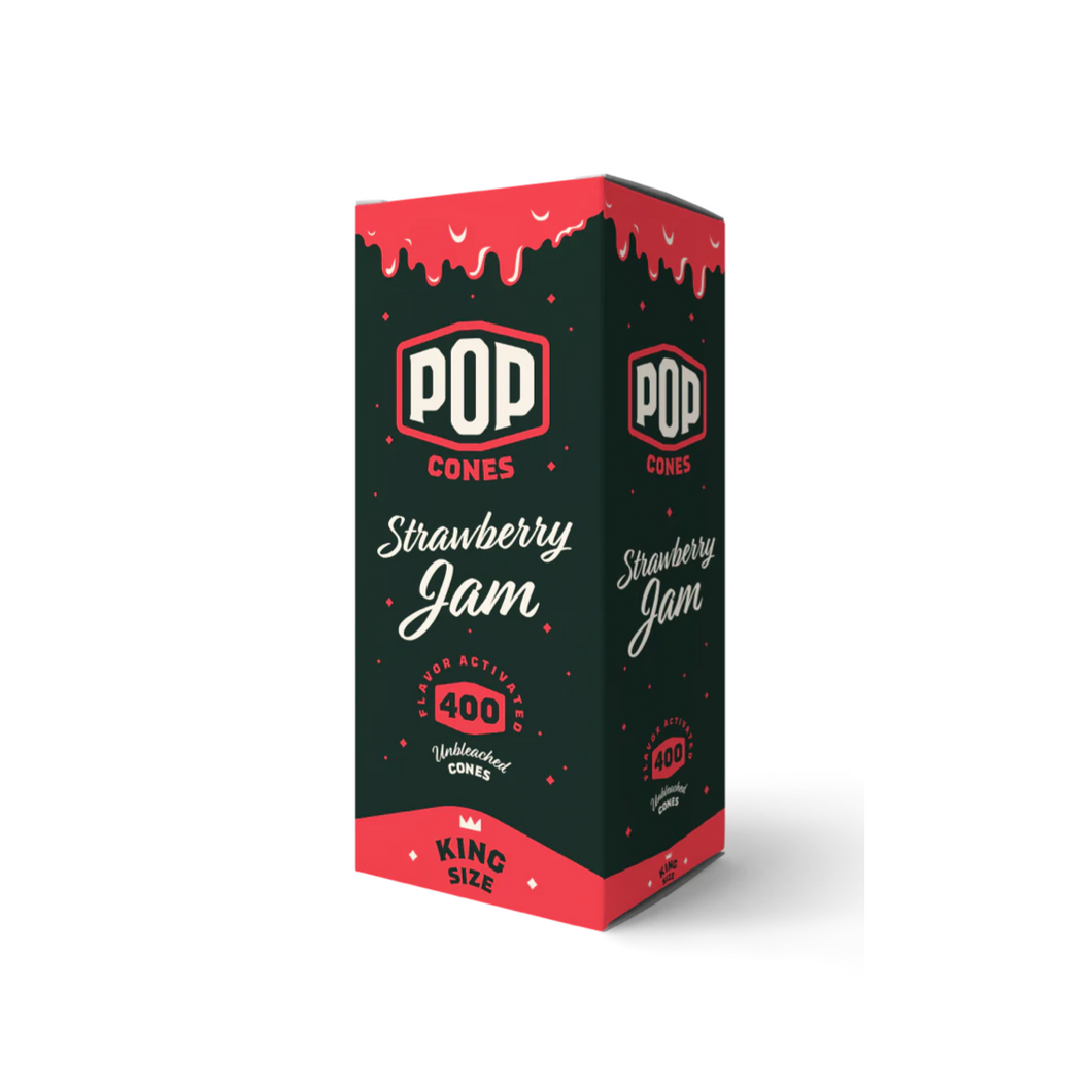 POP CONES STRAWBERRY JAM  KING SIZE- 400 CT