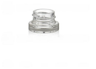 5ML CC GLASS THICK BOTTOM with SMOOTH CR Matte Black CAP - Kit