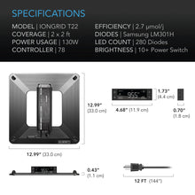 Load image into Gallery viewer, AC Infinity IONGRID T22, 130W LED Grow Light
