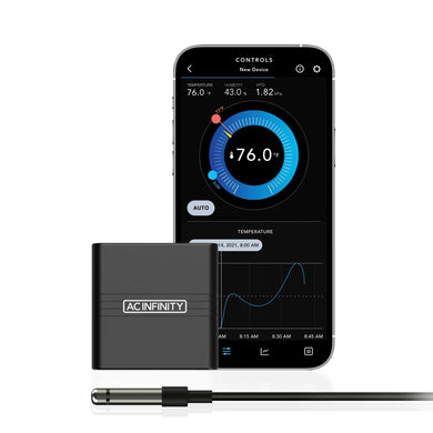 AC Infinity Cloudcom A1 Mini Smart Thermo-Hyrometer (12ft sensor probe)