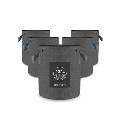 AC Infinity Heavy Duty Fabric Pots 1 gallon - 5 pack