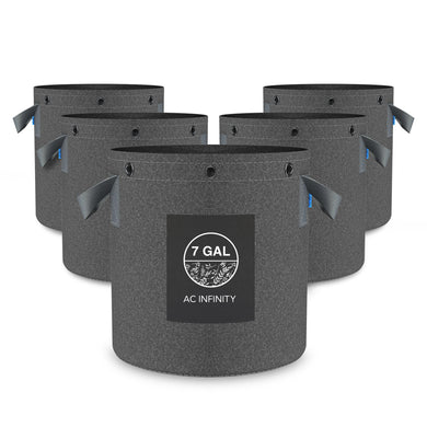AC Infinity Heavy Duty Fabric Pots 7 gallon - 5 pack