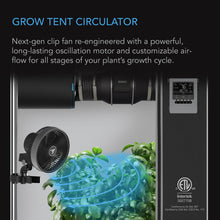Load image into Gallery viewer, AC Infinity Cloudray S9 Clip Fan with Auto Oscillation

