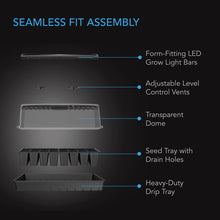 Load image into Gallery viewer, AC Infinity Germination Kit w/ LED Grow Light - 6x12 Cell Tray
