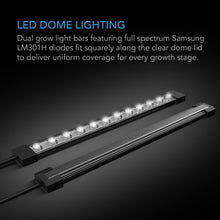 Load image into Gallery viewer, AC Infinity Germination Kit w/ LED Grow Light - 6x12 Cell Tray
