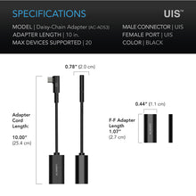 Load image into Gallery viewer, AC Infinity UIS 2-in-1 splitter daisy-chain adapter
