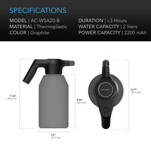Load image into Gallery viewer, AC Infinity Electric Mister - 2 Liter (Graphite colour)
