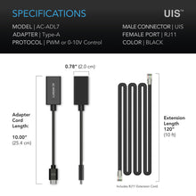 Load image into Gallery viewer, AC Infinity UIS Lighting Adapter Type A - RJ11/12
