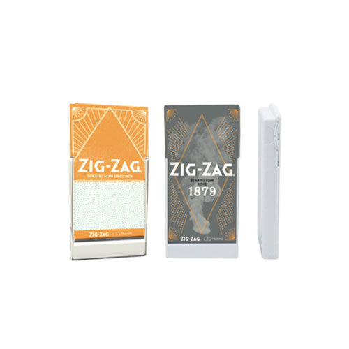Zig Zag x Jpaq Pre-Roll Case | Plastic Case for 5 Pre-Rolled Cones | White - Since 1879  - 10 Count