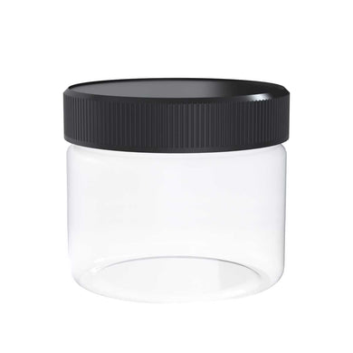 Pinnacle 3oz Clear Glass Jars Bulk with Black Lid