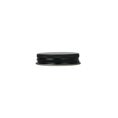 Metal Cap | Lid w/ Plastisol Liner | 43mm - Black