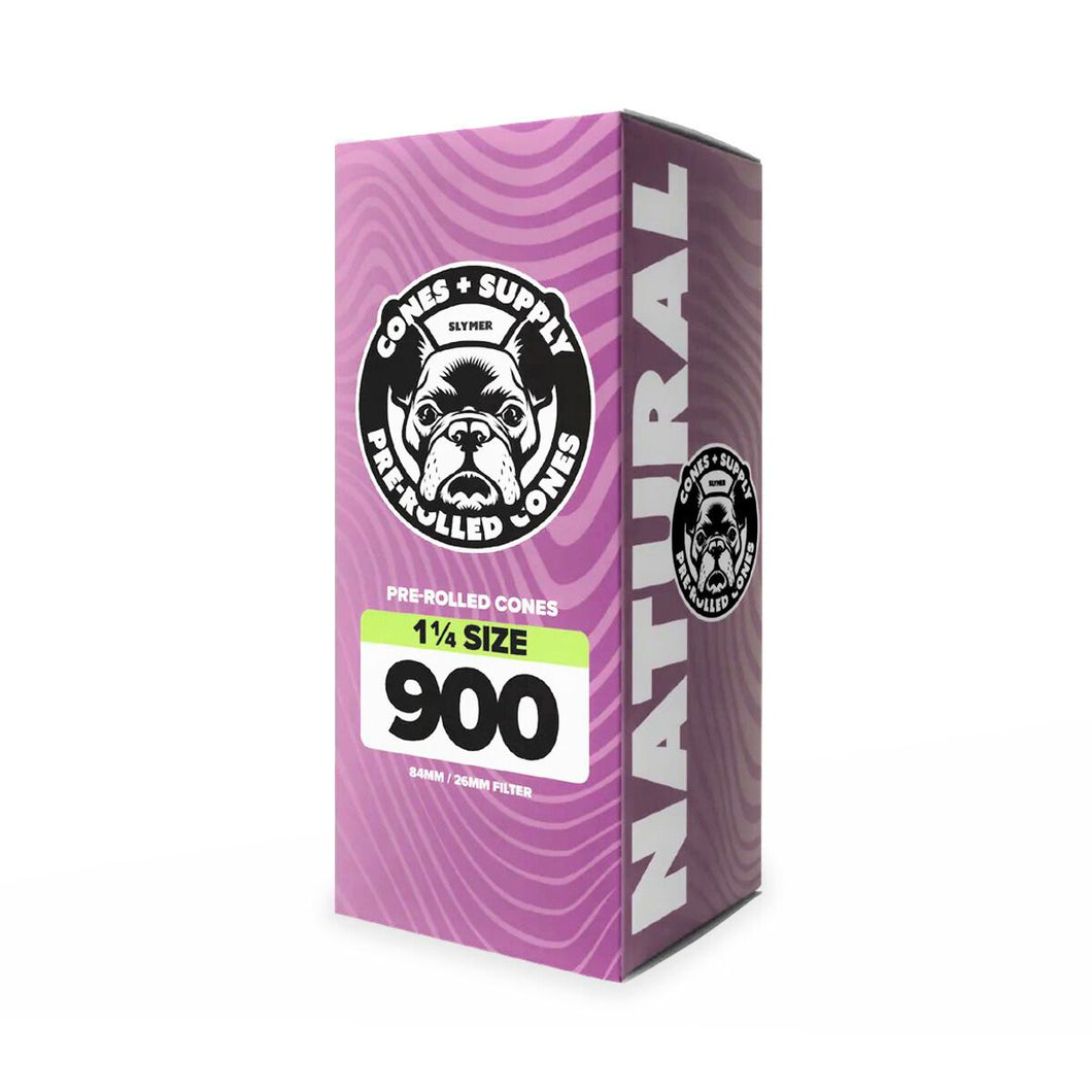 Cone + Supply 1 1/4 Brown Pre-Rolled Cones 900 Pack