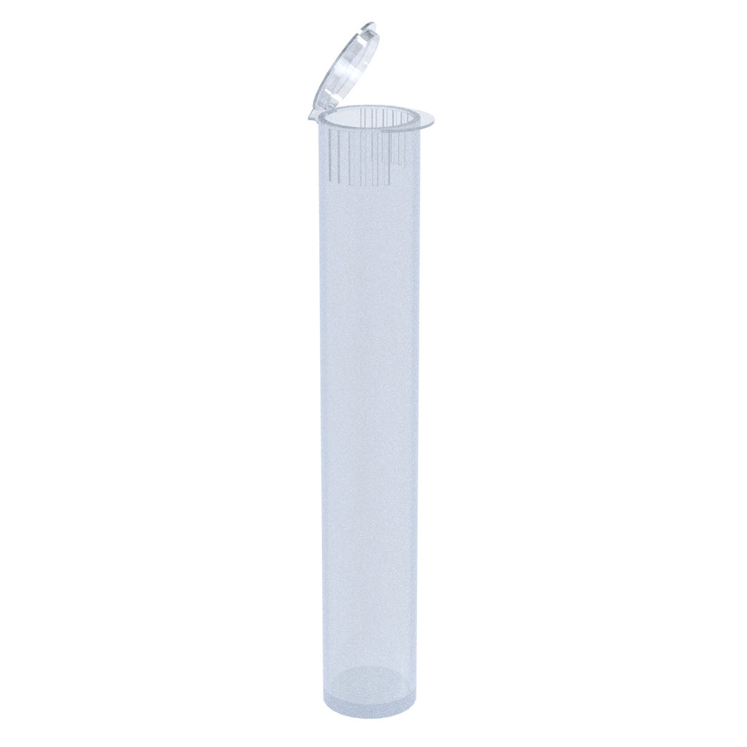 Child Resistant | Pop Top Pre-Roll Plastic Tubes | 116mm - Clear - 1000 Count