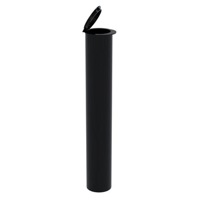 Child Resistant | Pop Top Pre-Roll Plastic Tubes | 116mm - Opaque Black - 1000 Count