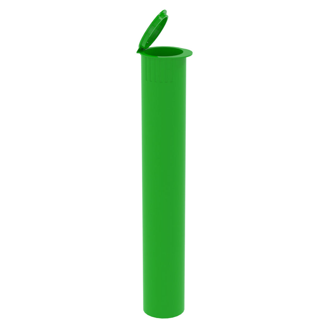 Child Resistant | Pop Top Pre-Roll Plastic Tubes | 116mm - Opaque Green - 1000 Count