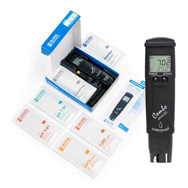 Hanna HI 98129 PH / EC / TDS Tester Combo (Black)