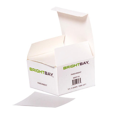 BrightBay | White 3in x 3in Parchment Paper - 1000 Count