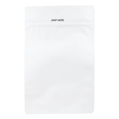 Child Resistant | Matte White Tamper Evident Mylar Bags | 6