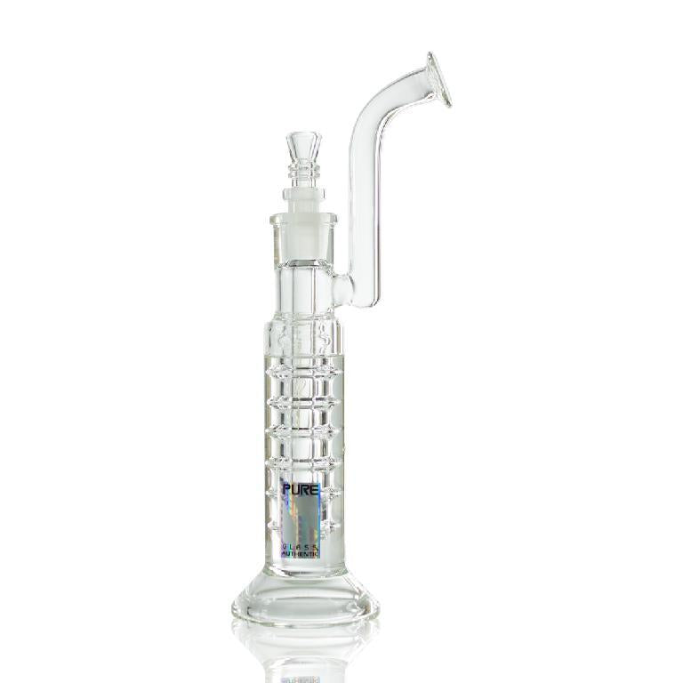 Pure Glass Bong | Zero Freezeable Bubbler 44mm Trumpet | 12