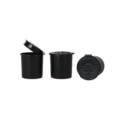 Child Resistant | Opaque Black Pop Top Bottles | 6 Dram - 1 Gram - 600 Count