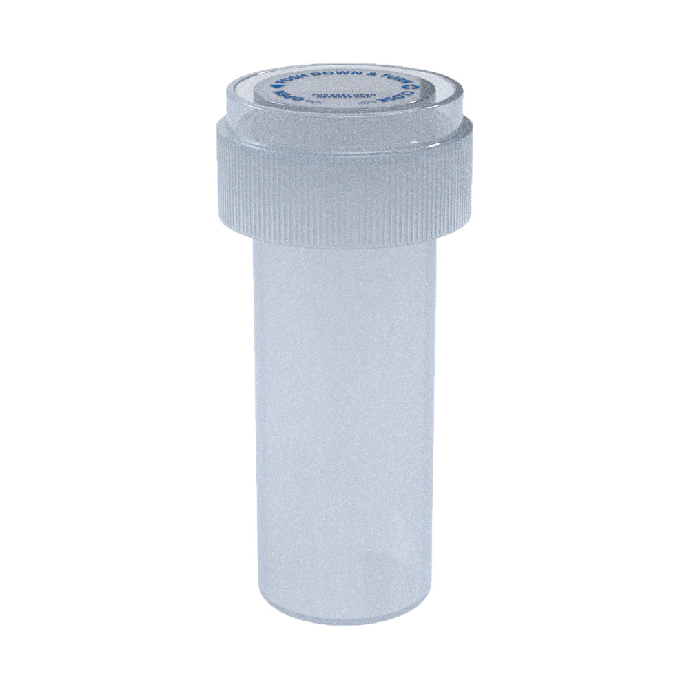 Child Resistant | Translucent Clear Reversible Cap Vials | 8 Dram - 1 Gram - 410 Count