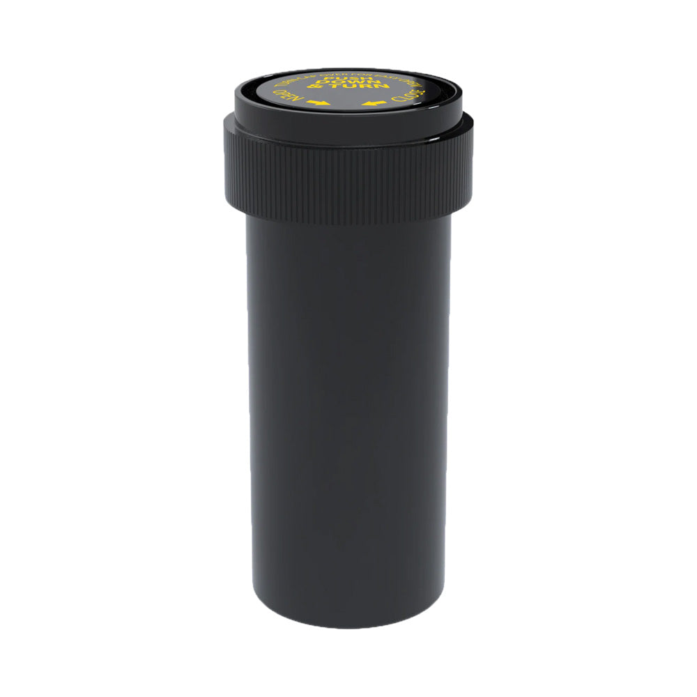 Child Resistant | Opaque Black Reversible Cap Vials | 16 Dram - 3 Grams - 230 Count
