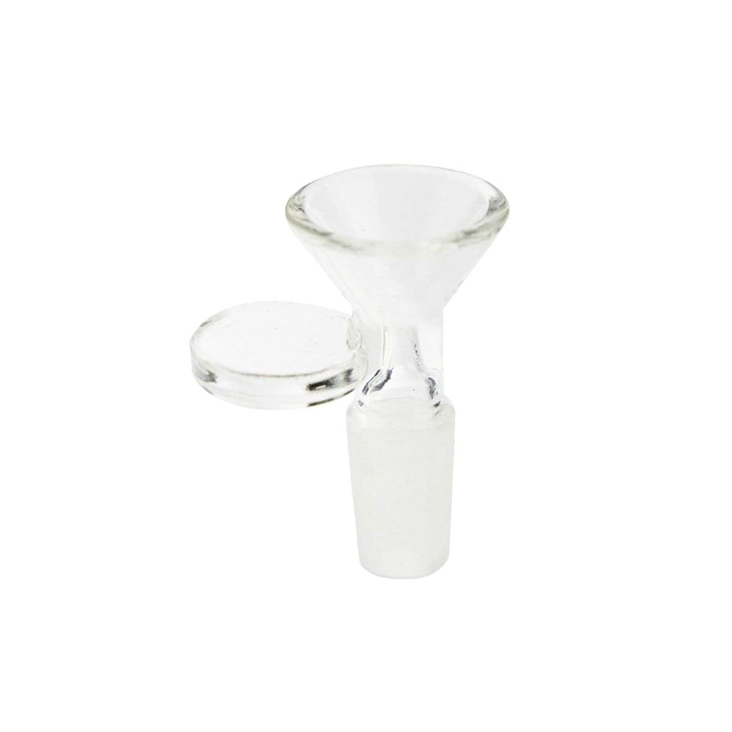Bowl | Funnel Bowl w/ Flat Side Handle | 14mm - Clear