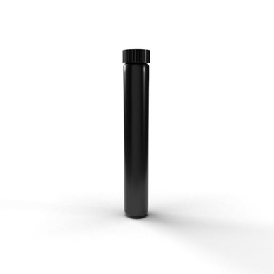 Child Resistant | Push & Turn Vape Cartridge Black Tubes w/ Black Caps | 125mm - 400 Count