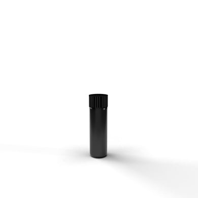 Child Resistant | Push & Turn Vape Cartridge Black Tubes w/ Black Caps | Various Sizes
