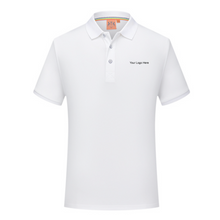 Load image into Gallery viewer, Custom Shirts Men&#39;s White Classic Polo Shirt Offset Heat Transfer Print
